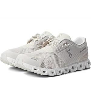 NEW ON RUNNING women cloud 5 running shoes in pearl/white